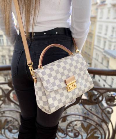 Сумка Louis Vuitton Croisette Damier Azur Canvas Bag